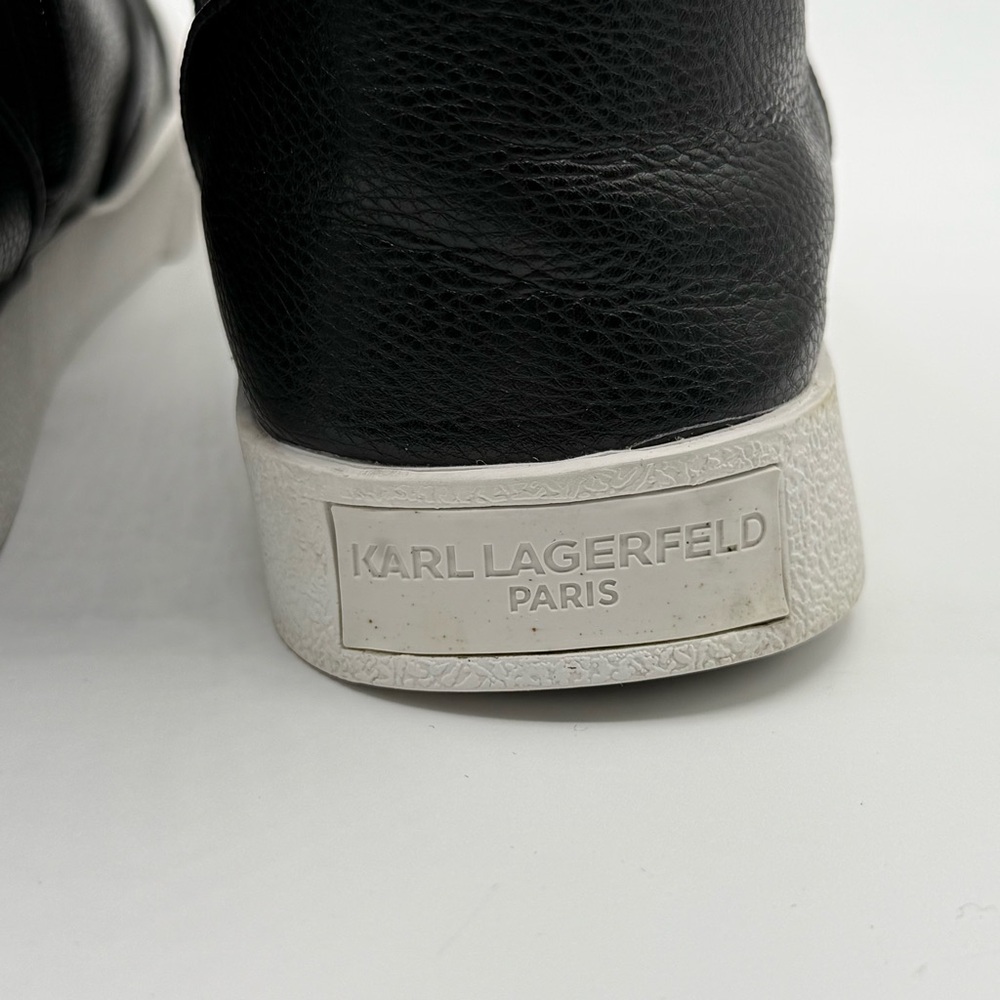 Karl Lagerfeld Paris Women's Jeren Buckled High-Top Sneakers Size 6.5 - Picture 5 of 16